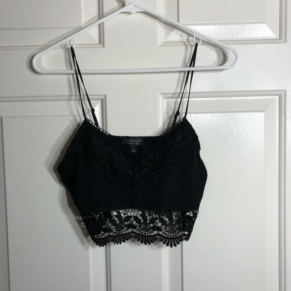Topshop woman’s black top size US 6